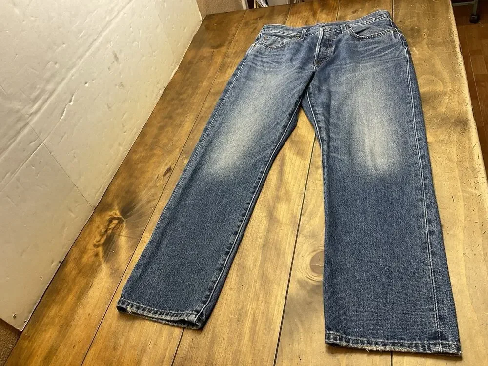 Levi's 501 150th Anniversary Button Fly Selvedge Straight Leg Jeans 31x30
